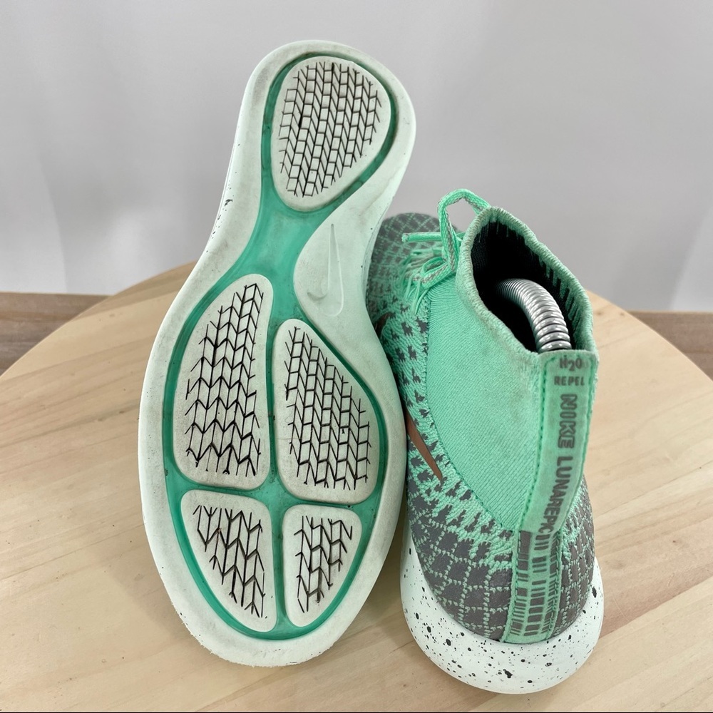 Womens Nike Lunarepic Flyknit Shield Green Glow. Sneakers SZ 6.5 - Picture 8 of 10